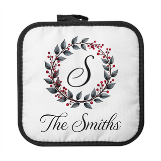 Personalized Fall Themed Pot Holder – Custom Printed Monogram Things Engraved