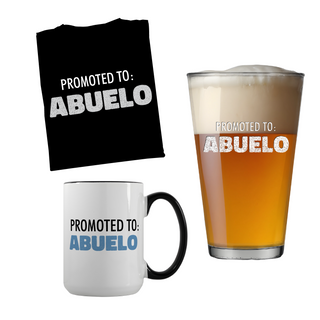 Promoted to Dad Shirt, Pint, and Mug Bundle