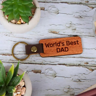 Rose Wood Keychain