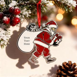 Personalized Christmas Engraved Ornament Santa | Signature Series Things Engraved