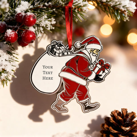 Personalized Christmas Engraved Ornament Santa | Signature Series Things Engraved