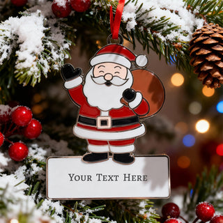 Personalized Christmas Engraved Ornament Waving Santa | Signature Series Things Engraved