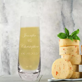 Stemless Champagne Flute Glass