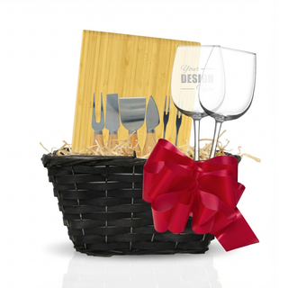 Wine & Cheese Basket | Small Things Engraved
