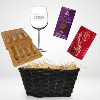 Wine Gift Basket | Medium Things Engraved