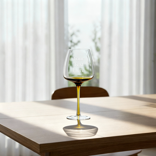 Engraved Amber Wine Glass 18oz Things Engraved